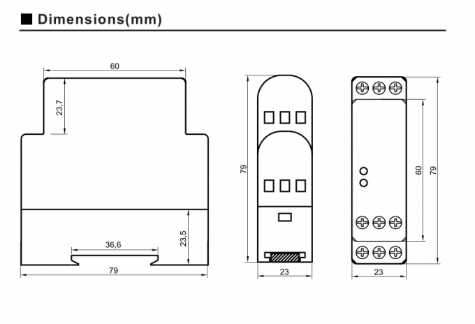 Реле контроля напряжения тока реверсирования последовательности участка трехфазное для частей подъема лифта
